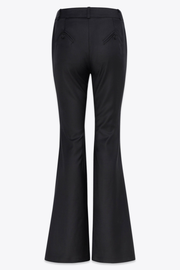 FLARED PANTS IN EXTRA FINE WOOL