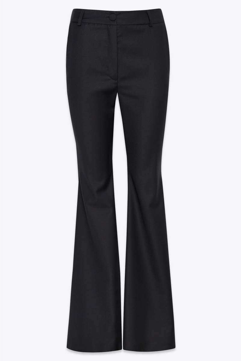FLARED PANTS IN EXTRA FINE WOOL