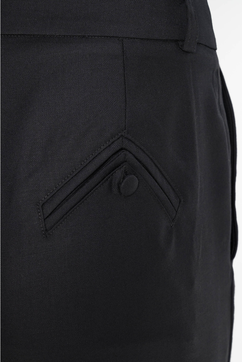 FLARED PANTS IN EXTRA FINE WOOL