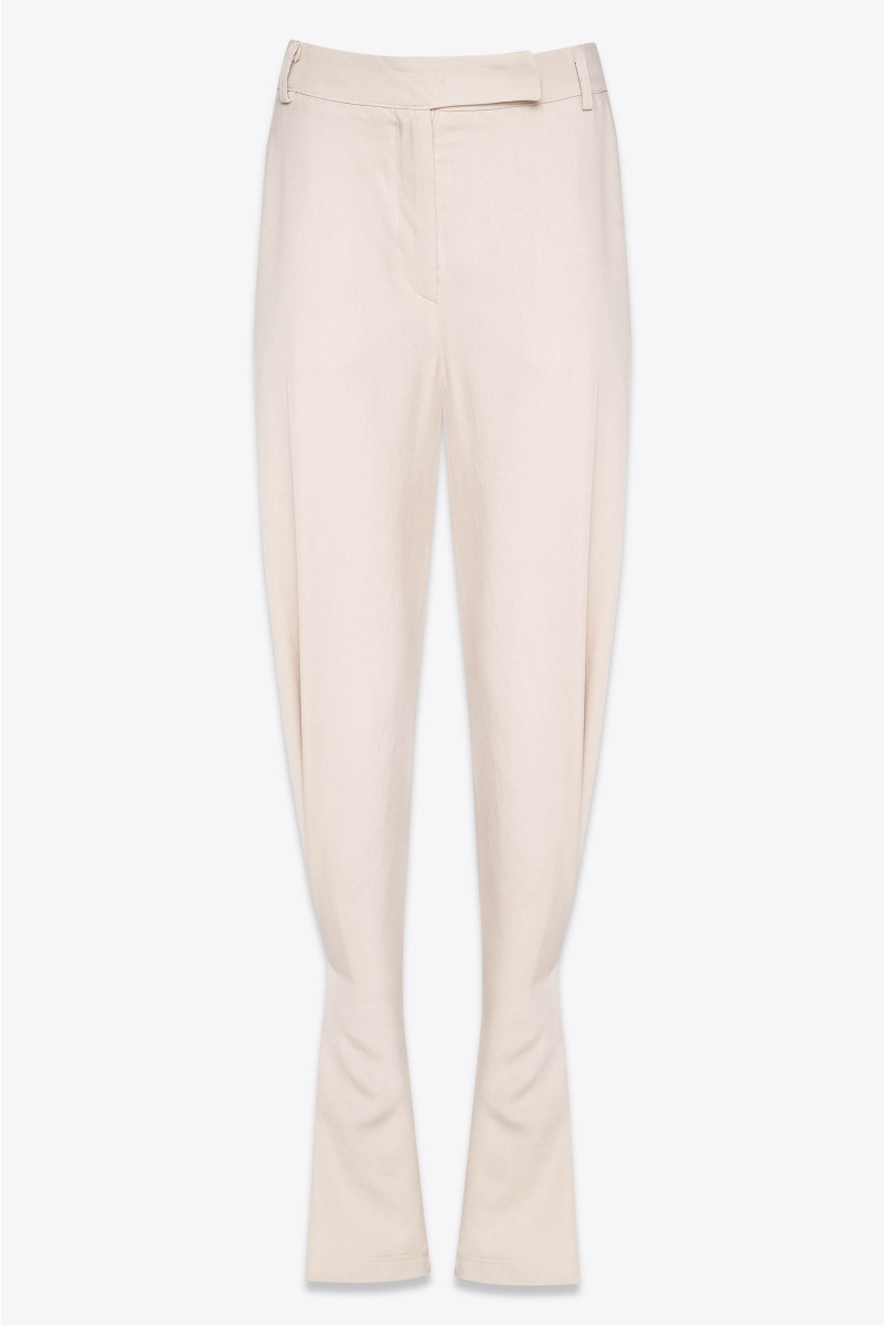 PINTUCK DETAIL FLARED PANTS