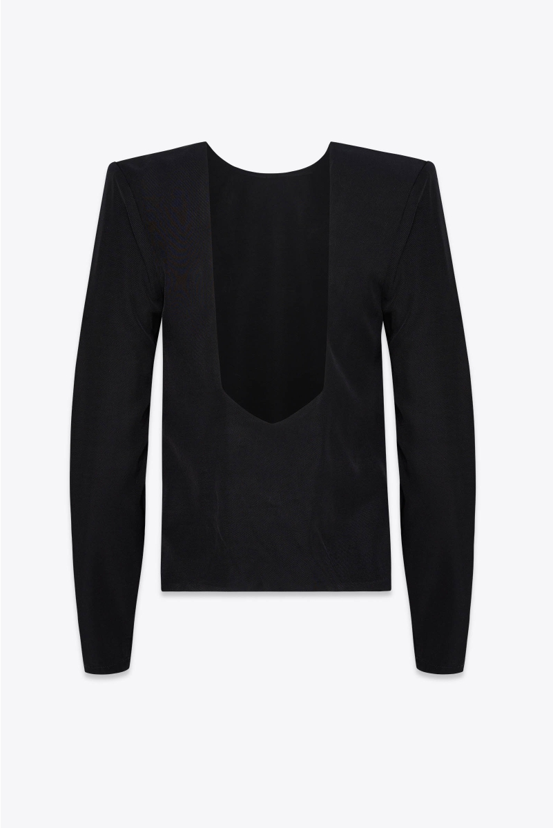 OPEN BACK TOP BLACK