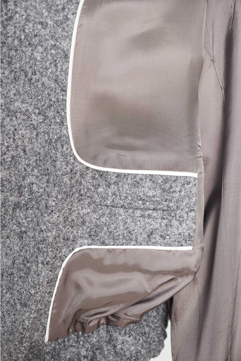 CROPPED BOMBER JACKET IN WOOL