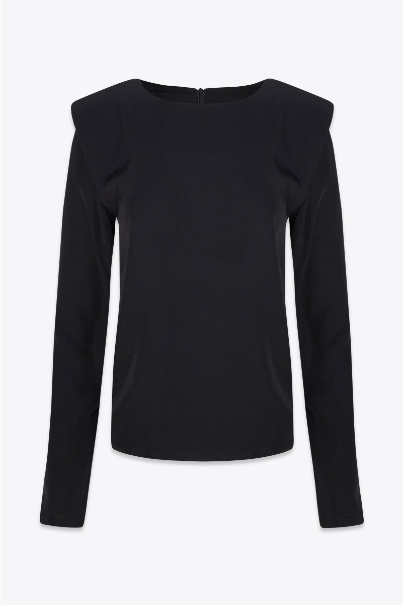 STRONG SHOULDER TOP BLACK