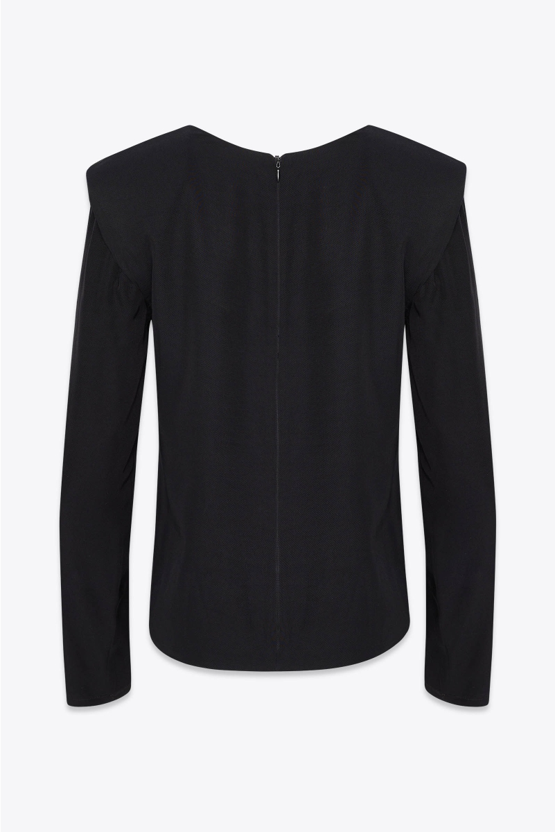 STRONG SHOULDER TOP BLACK