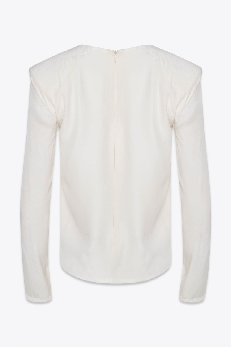 STRONG SHOULDER TOP WHITE