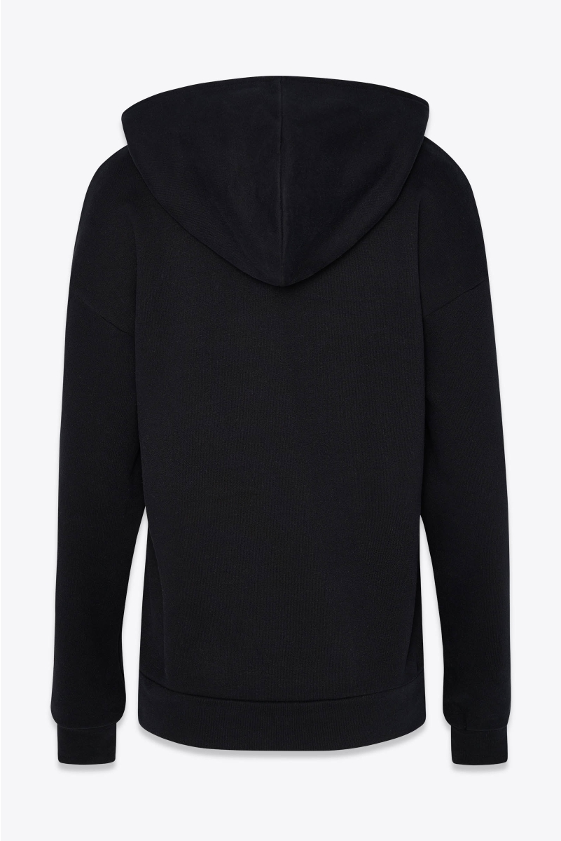 CUT-OUT HOODED SWEATER