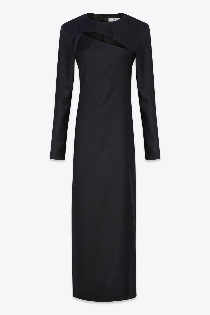 EXTRA FINE WOOL LONG DRESS