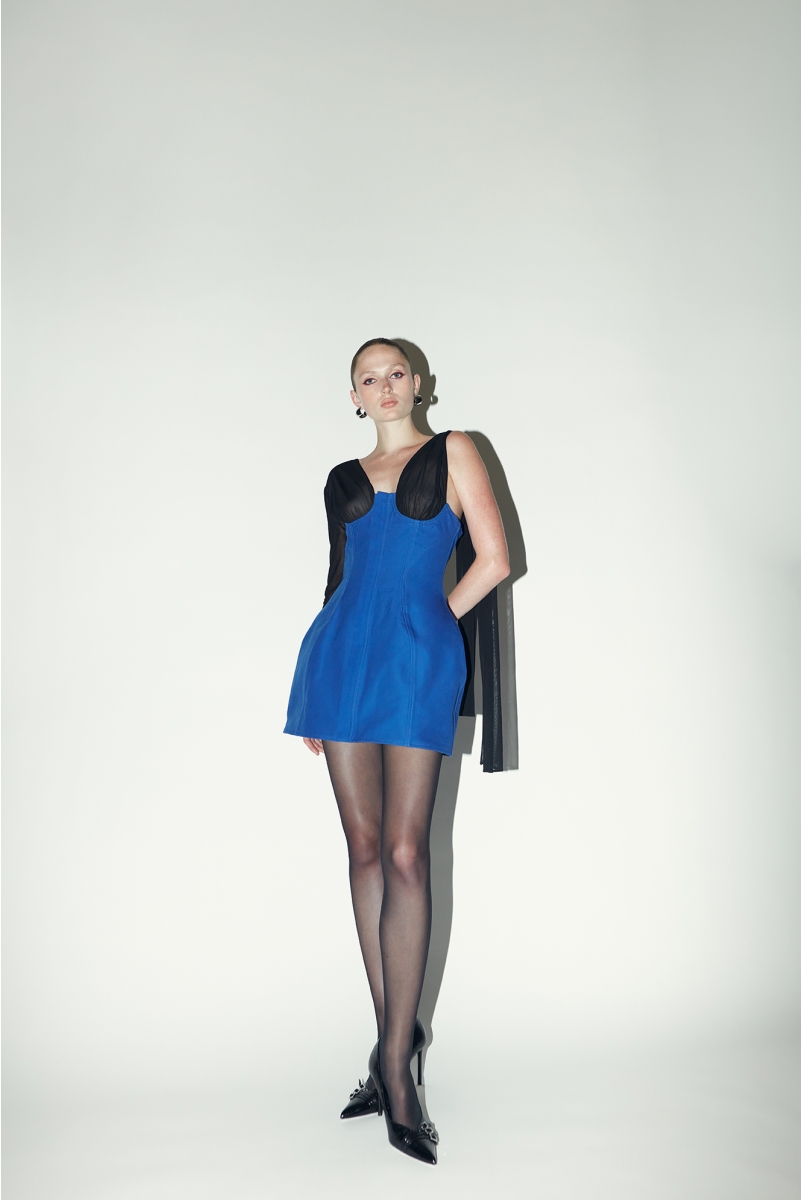MAGNETIC BLUE CORSET DRESS