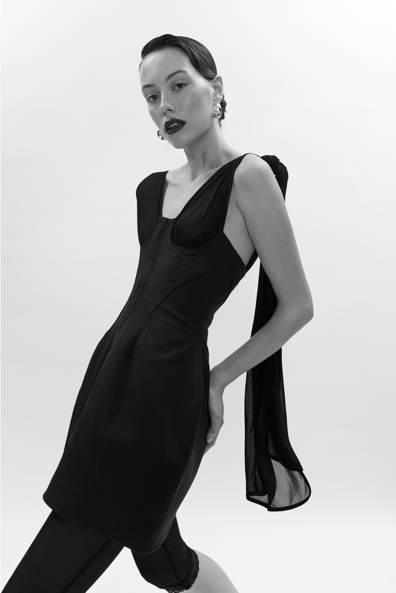 BLACK CLEPSYDRA DRESS