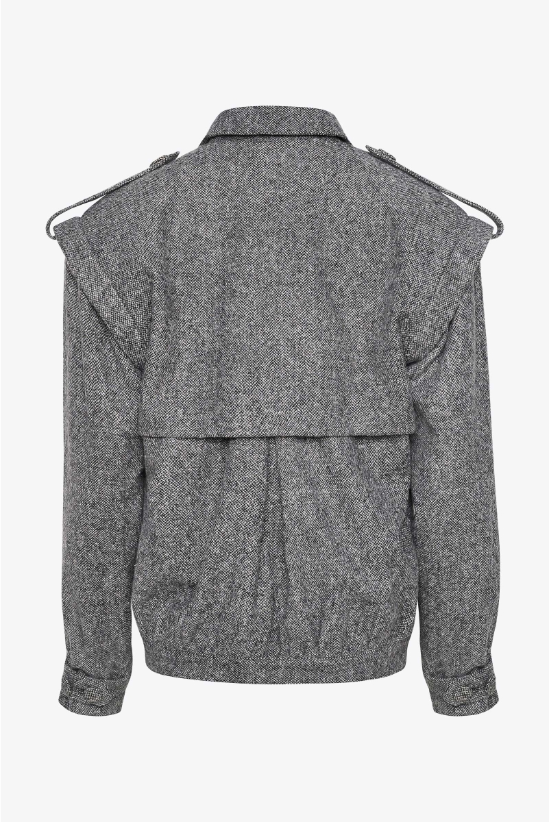 OVERSIZED BOMBER JACKET IN WOOL