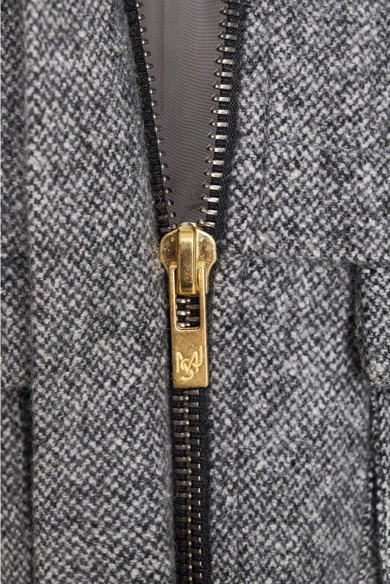 OVERSIZED BOMBER JACKET IN WOOL
