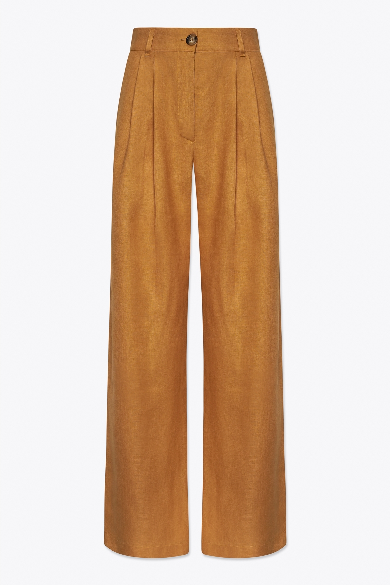 WIDE LEG PANTS IN LINEN