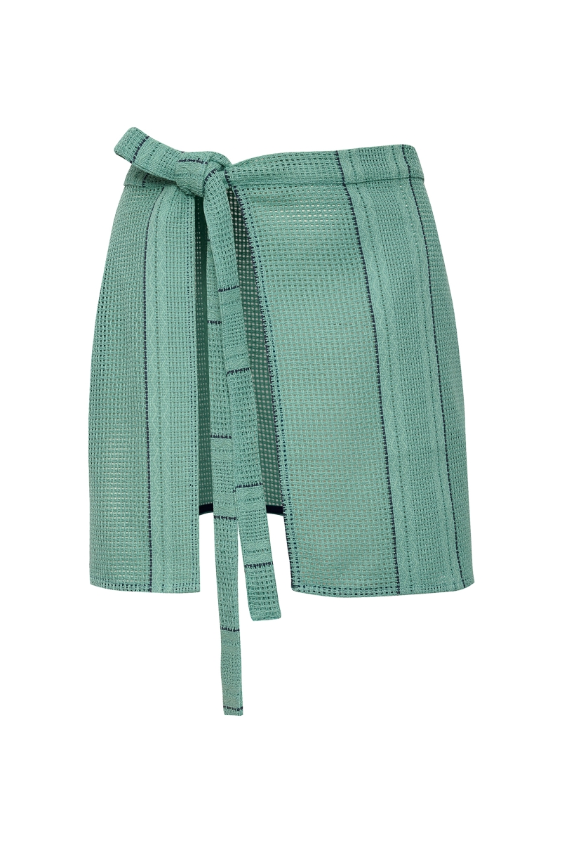 STRIPED PAREO SKIRT