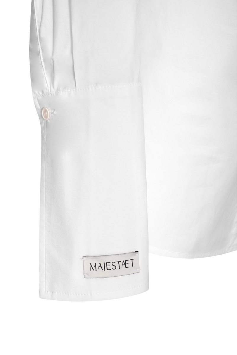 WHITE ASYMMETRICAL SHIRT
