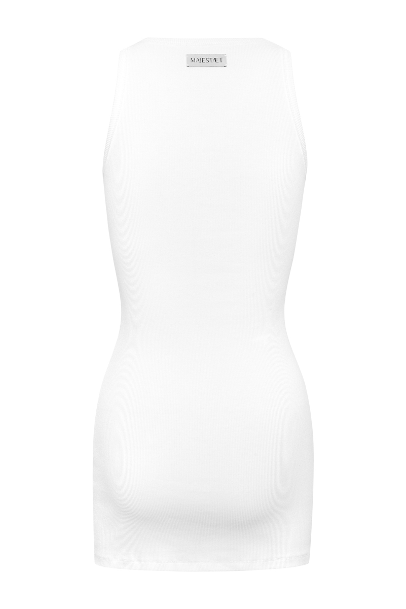 WHITE ANAGRAM TANK TOP