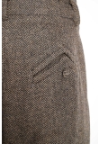 OVERSIZED PANTS IN HERRINGBONE WOOL WITH TWO MAJESTAET SIGNATURE POCKETS