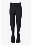 PINTUCK DETAIL FLARED PANTS IN EXTRA FINE WOOL