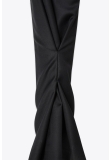 PINTUCK DETAIL FLARED PANTS IN EXTRA FINE WOOL