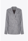 DOUBLE BREASTED JACKET IN WOOL WITH TWO MAJESTAET SIGNATURE POCKETS