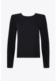 OPEN BACK TOP BLACK