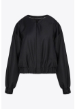 CROPPED BOMBER JACKET EXTRA FINE WOOL