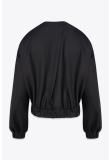CROPPED BOMBER JACKET EXTRA FINE WOOL