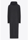 TURTLENECK SWEATER DRESS IN CASHMERE ΙΝ GRAPHITE