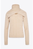 CABLE-KNIT TURTLENECK SWEATER IN CASHMERE