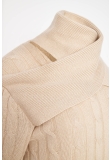 CABLE-KNIT TURTLENECK SWEATER IN CASHMERE