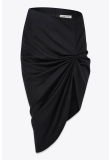 ASSYMETRICAL PENCIL SKIRT IN EXTRA FINE WOOL
