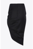 ASSYMETRICAL PENCIL SKIRT IN EXTRA FINE WOOL