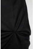 ASSYMETRICAL MINI SKIRT IN EXTRA FINE WOOL