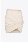 ASSYMETRICAL MINI SKIRT WITH PINTUCK FRONT DETAIL
