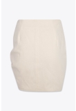 ASSYMETRICAL MINI SKIRT WITH PINTUCK FRONT DETAIL