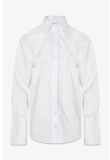 OPEN BACK COTTON SHIRT WHITE