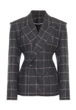 CHECKED HOURGLASS BLAZER