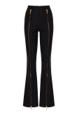 HIGH WAISTED ZIPPED TROUSER