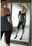 GREY WOOL CORSET TOP