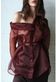 ASYMMETRICAL SHEER SHIRT