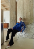 MAGNETIC BLUE ASYMMETRICAL SHIRT