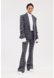 CHECKED HOURGLASS BLAZER