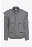 OVERSIZED BOMBER JACKET IN WOOL