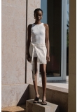 WHITE PAREO SKIRT