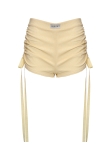 CELESTIAL YELLOW SHORTS WITH GATHERED DETAIL
