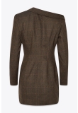 TAILORED ASYMMETRIC BLAZER DRESS MADE IN WOOL