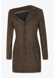 TAILORED ASYMMETRIC BLAZER DRESS MADE IN WOOL