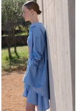 STRIPED ASYMMETRICAL SHIRT