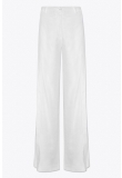 WRAP-DETAIL WIDE LEG PANTS IN LINEN