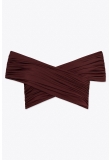DRAPED BODYCON TOP IN BAMBOO