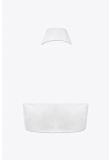 STRAPLESS COTTON POPLIN SHIRT